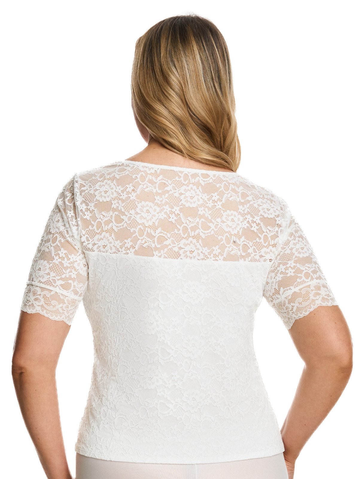 Susa Dirndlbluse Dirndl Spitzenshirt 1/2 Arm Wiesn-Zauber (Stück, 1-tlg) -