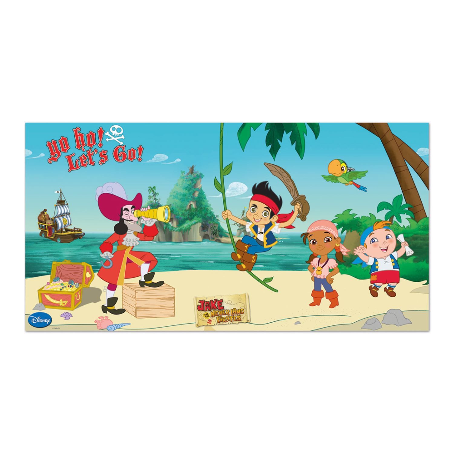 Procos Hängedekoration Scene Setter PVC Kapitän Jake 150x77cm