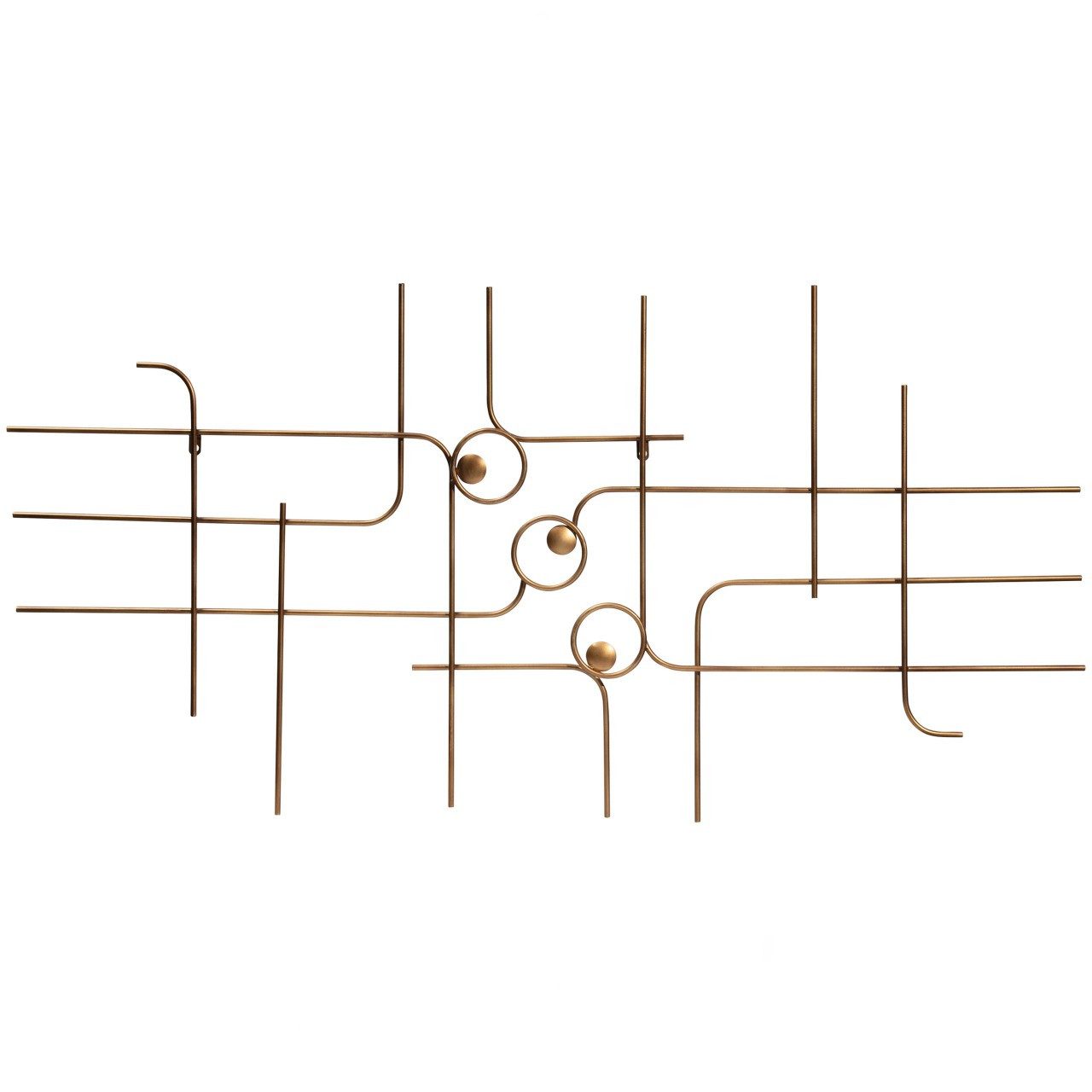 BePureHome Hängedekoration Wanddekoration Designobjekt Symphony Metall Gold 140/70