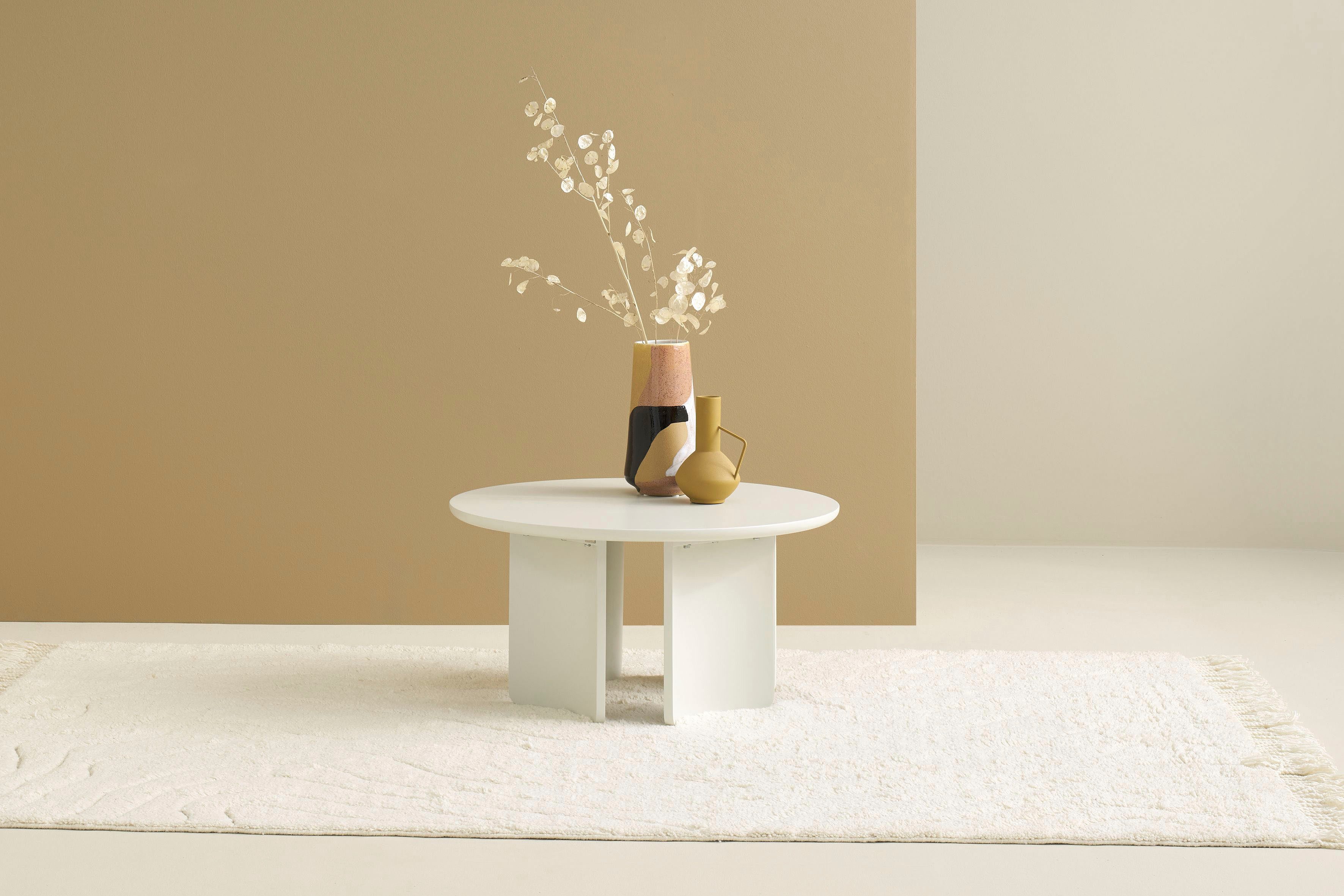 SCHÖNER WOHNEN-Kollektion Couchtisch MOLDE (1-St), 80 cm, mit variabel montierbarem Untergestell