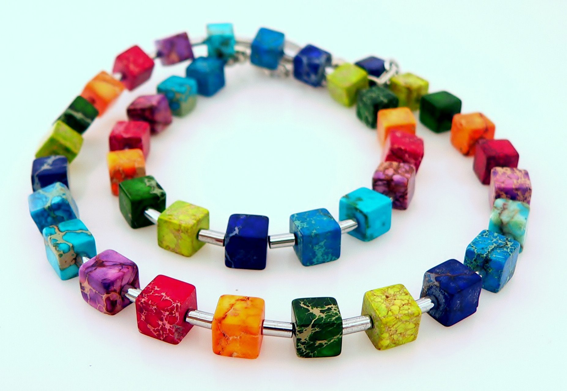 traumschmuck Kette ohne Anhänger 213. Halskette Edelstein Impressions JASPI günstig online kaufen