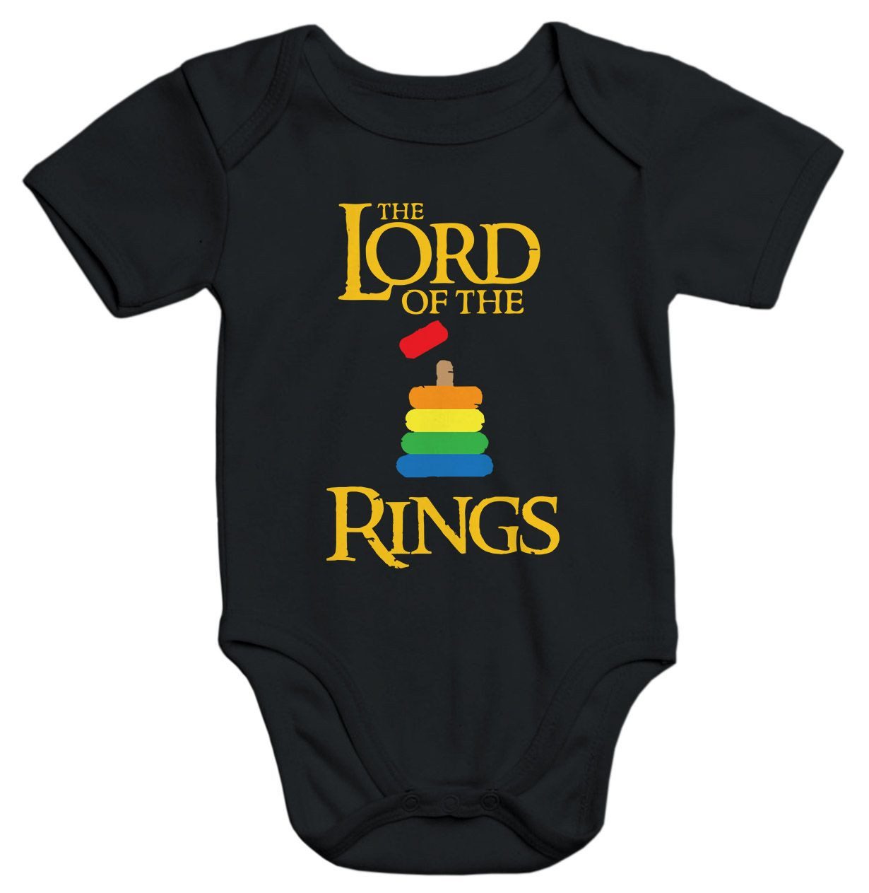 MoonWorks Body Baby Body the Lord of the Rings kurzarm Bio-Baumwolle Aufdruck