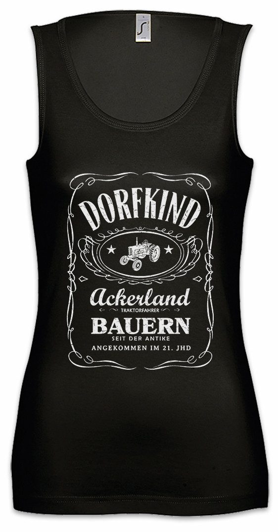 Tanktop Dorfkind Ärmelloses Damen T-Shirt Dorf Gemeinde Ackerland Dorfjugend