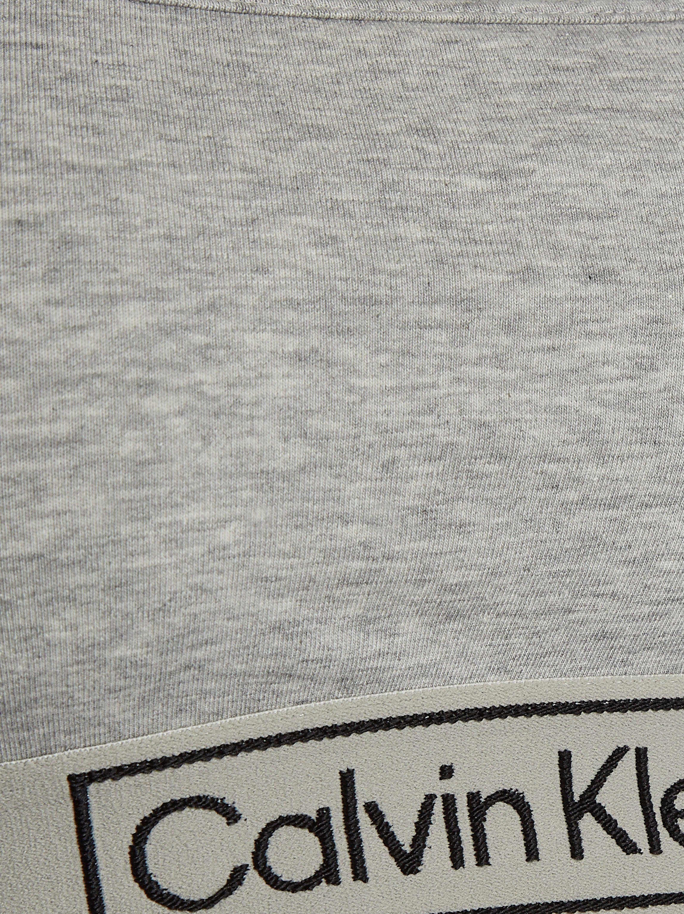 Klein Calvin Logoschriftzug grau Underwear Bustier mit