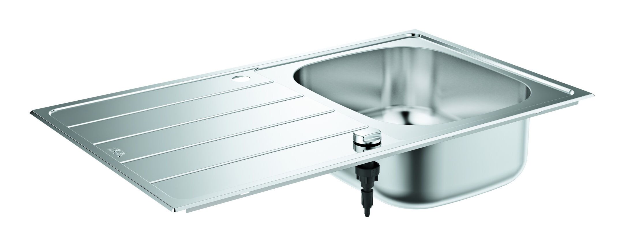 Grohe Küchenspüle K200, 86/50 cm, Einbauspüle mit Abtropffläche 860 x 500 mm