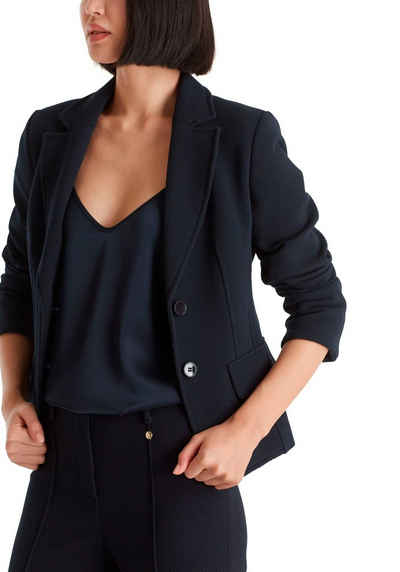 Marc Cain Kurzblazer "Collection Graphic Booster" Premium Damenmode Blazer im Tailoring-Fit