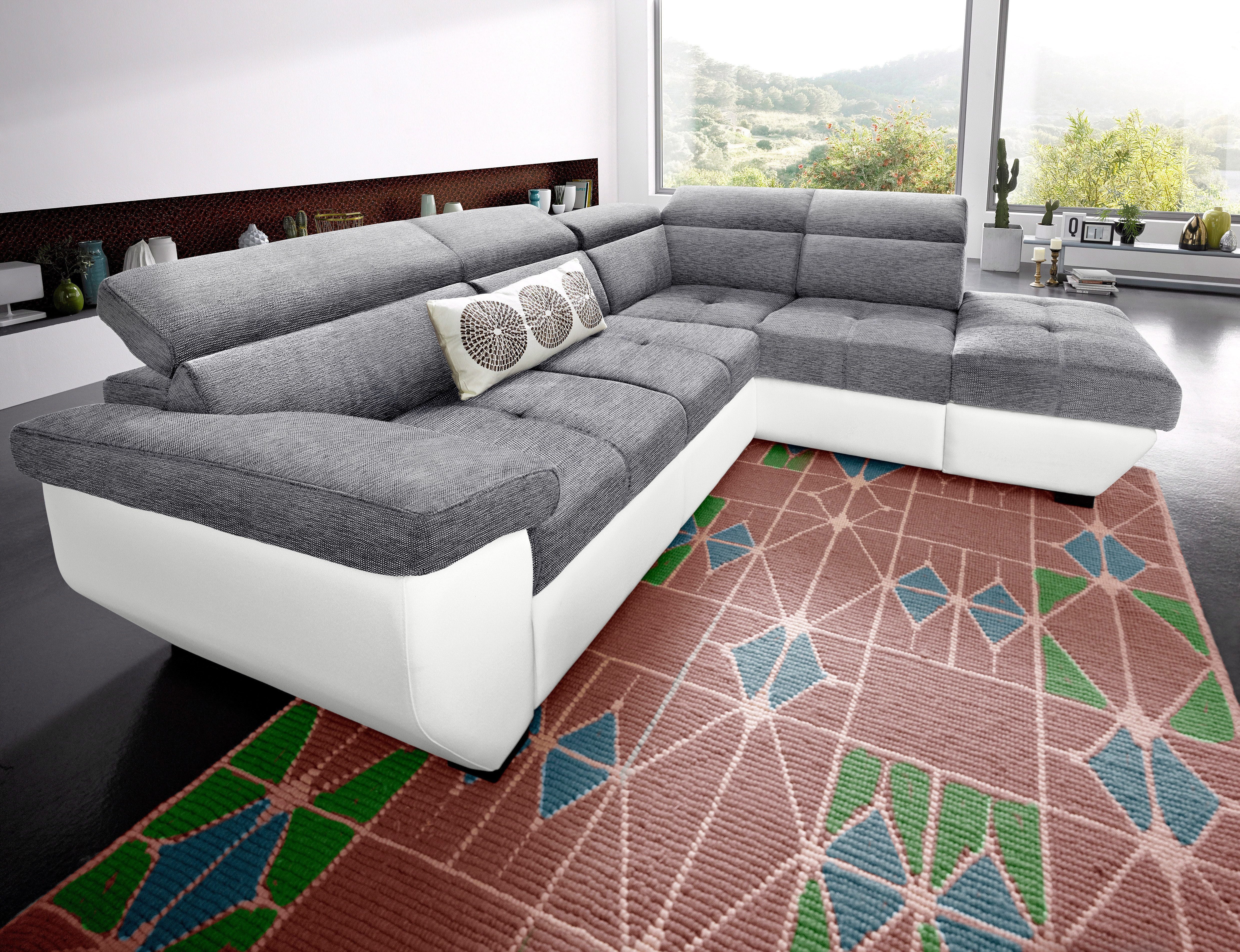 COTTA Ecksofa Speedway L-Form, B: 262 cm, Kopfteilverstellung, optional Bettfunktion & Bettkasten
