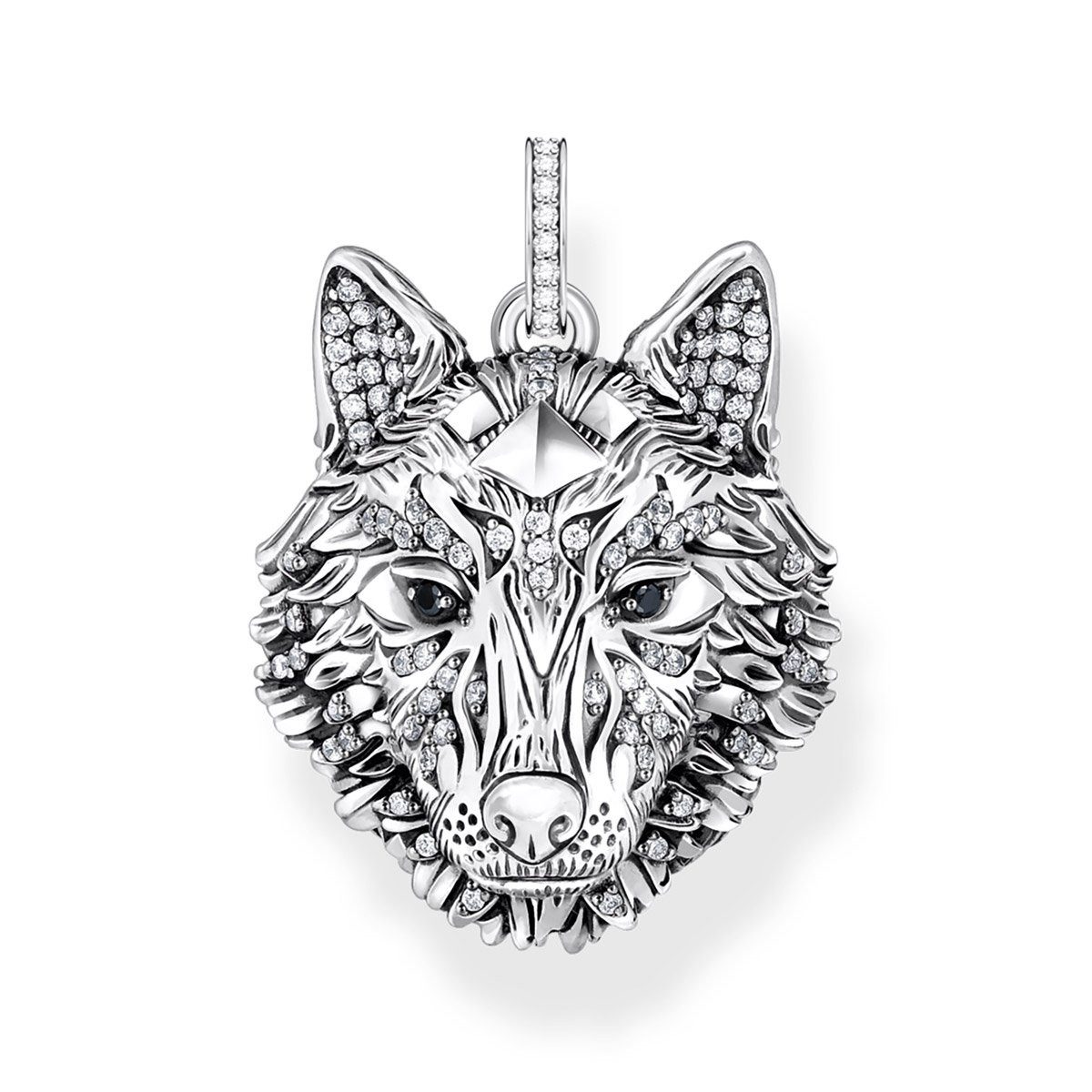 THOMAS SABO Kettenanhänger Wolf Gesicht...