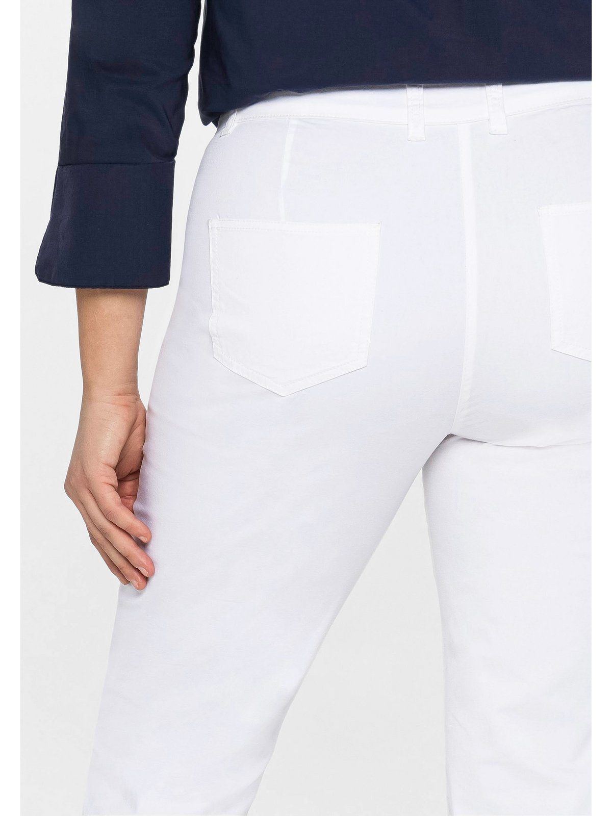 Sheego 7/8-Hose Große Größen in Baumwoll-Stretch-Qualität