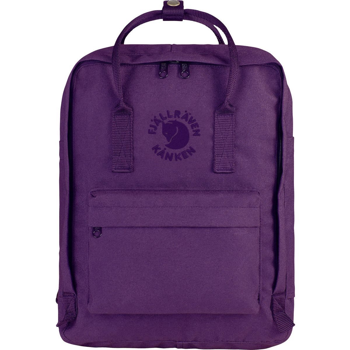 Fjällräven Tagesrucksack Re-kånken, Rucksack aus recyceltem Polyester, wasserfest, mit praktischen