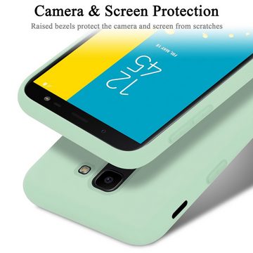 Cadorabo Handyhülle Samsung Galaxy J6 2018 Samsung Galaxy J6 2018, Flexible TPU Silikon Handy Schutzhülle - Hülle - Back Cover Bumper