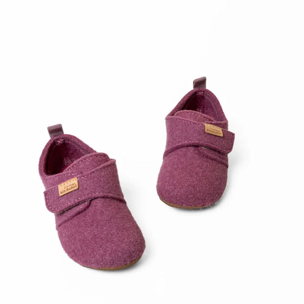 Living Kitzbühel Franzi Filz Unifarben Kids iris/rosa Mädchen (31-35) Hausschuh