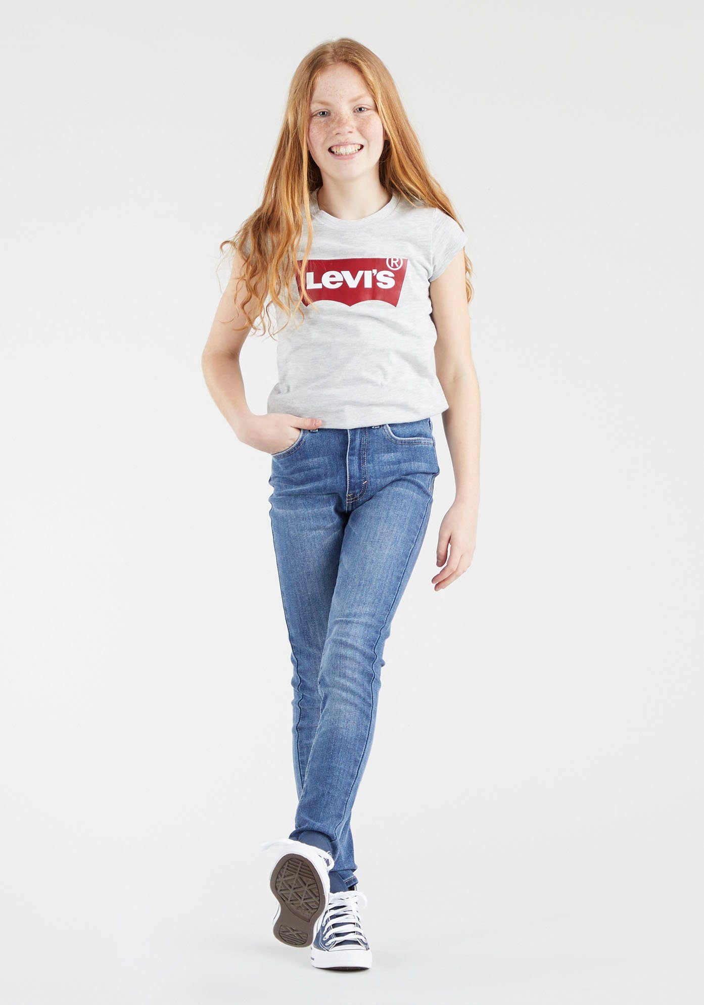 mid Kids blue SKINNY Stretch-Jeans 720™ GIRLS RISE HIGH Levi's® used SUPER for