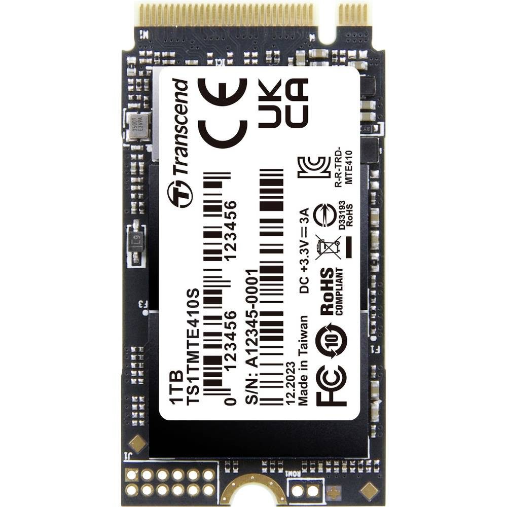 Transcend PCIe SSD 410S 1 TB TS1TMTE410S SSHD-Hybrid-Festplatte, 3D NAND