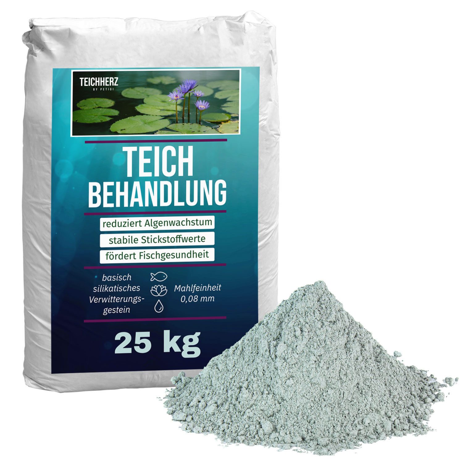 Teichpflege TeichHerz Teichbehandlung Algenentferner Grundpflegemittel Teichpflege