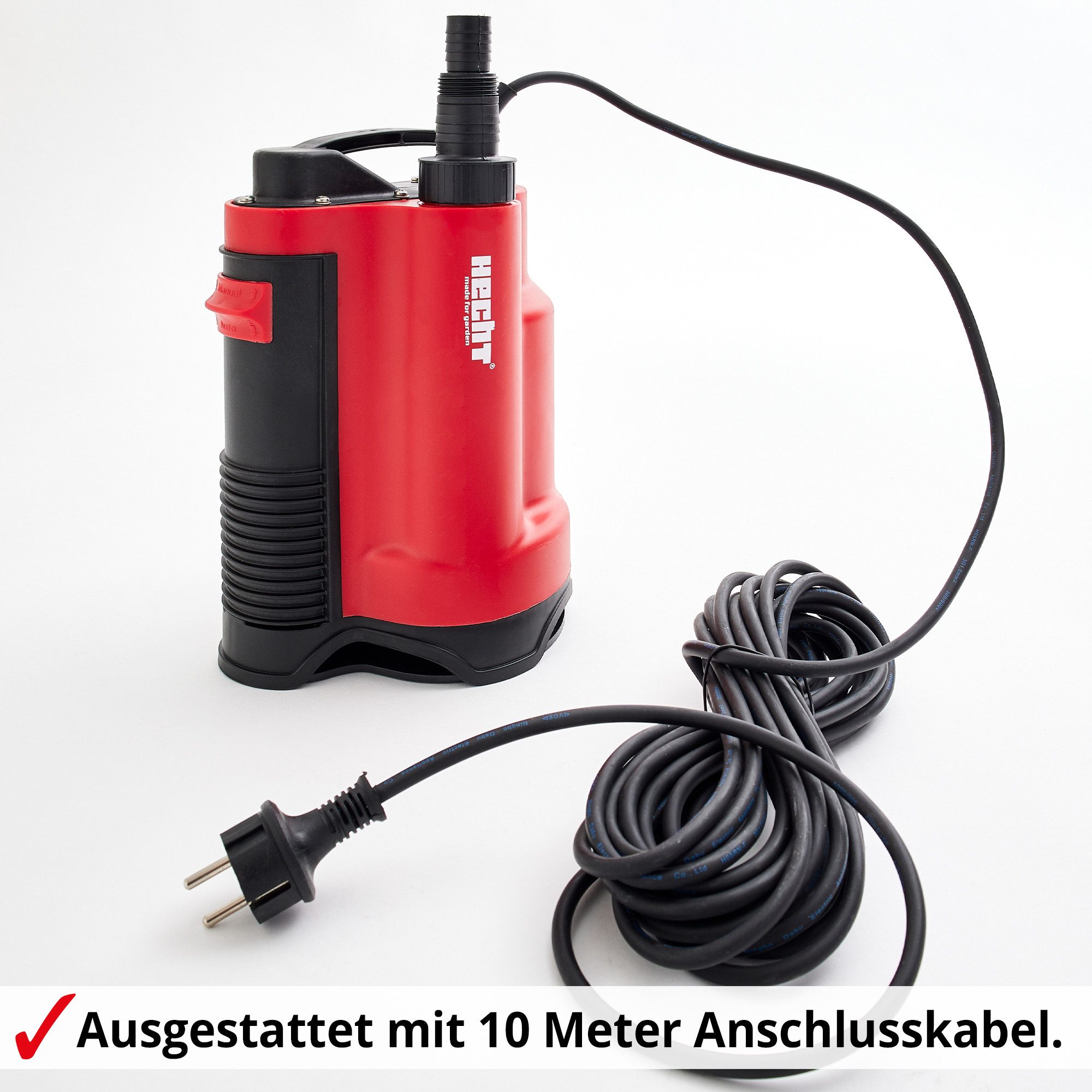 Hecht Schmutzwasser-Tauchpumpe 3775 mit integriertem Schwimmer, günstig online kaufen