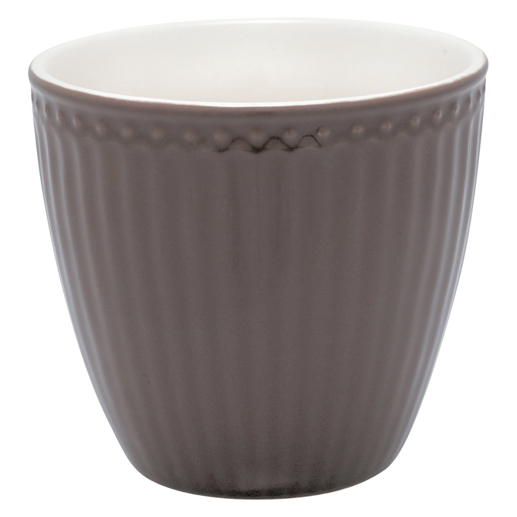 Greengate Becher Greengate Latte Cup ALICE DARK CHOCOLATE Braun