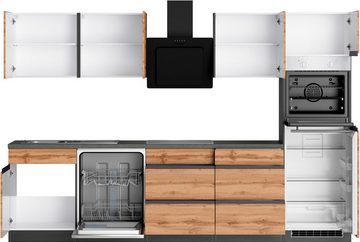 Kochstation Küche KS-Riesa, Stellbreite 300 cm, ohne E-Geräte