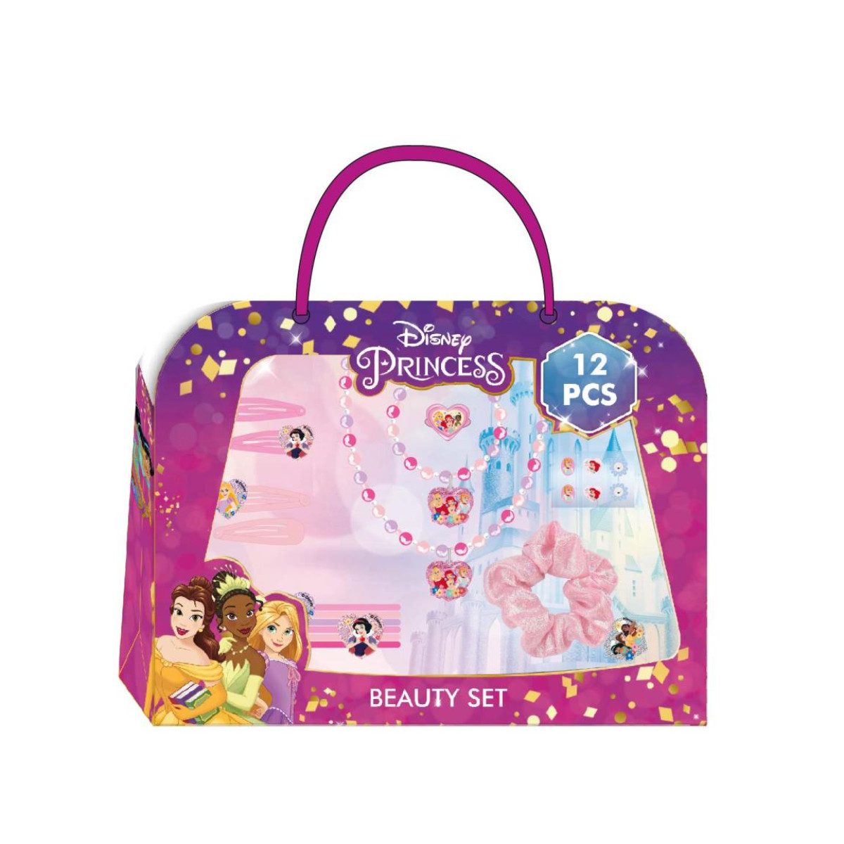 Cerda Haarbürste Disney Princess Schmink-Set Kinder mit Haarclips und Mehr