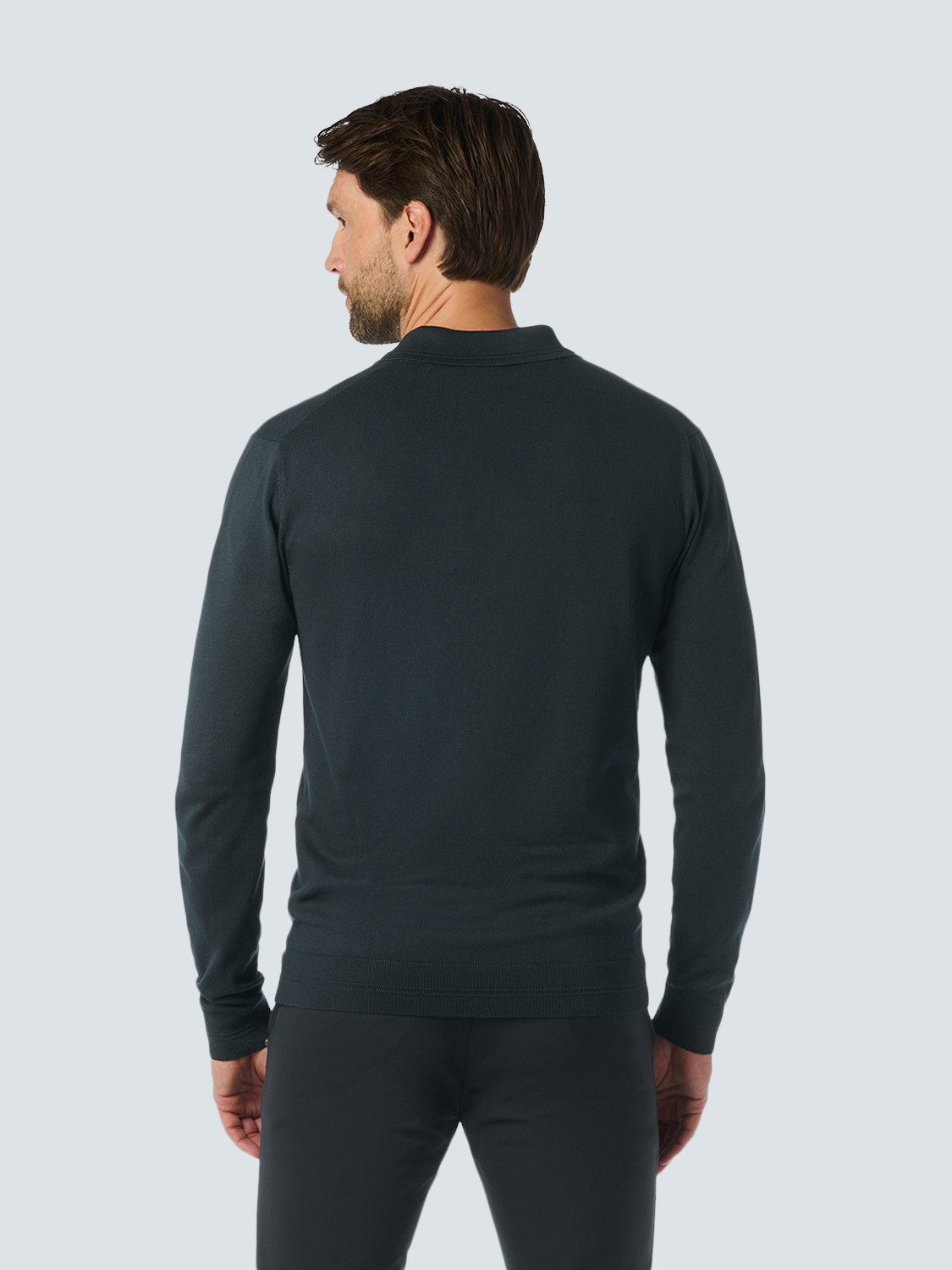 NO EXCESS Rundhalspullover No Excess Polo-Pullover günstig online kaufen