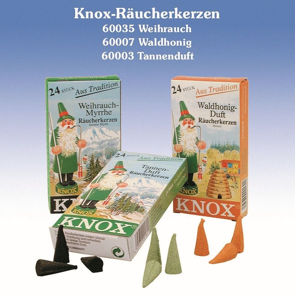 KWO Kunstgewerbe Werkstätten Räuchermännchen Zubehör Räucherkerzen Tannenduft BxTxH= 6,5x2x12,5cm NEU