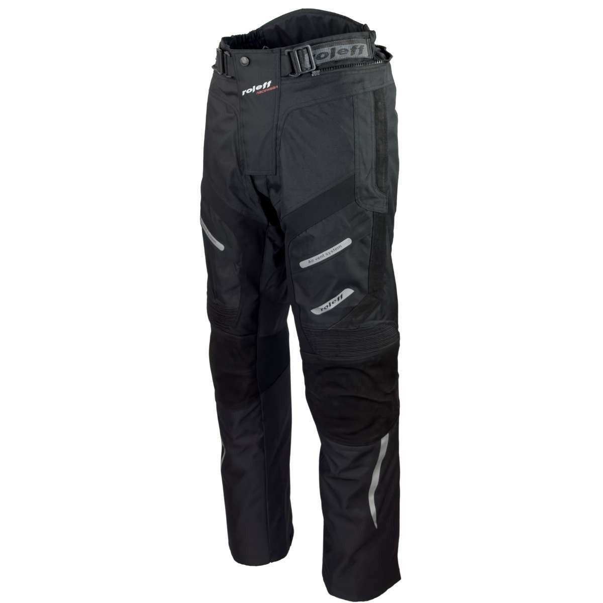 roleff Motorradhose RO460 - Nubukleder, wasserdicht, atmungsaktiv, Protektoren & Belüftung auch in großen Größen