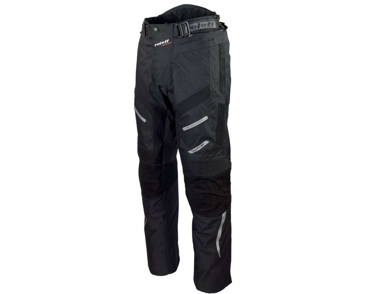 roleff Motorradhose RO460 - Nubukleder, wasserdicht, atmungsaktiv, Protektoren & Belüftung auch in großen Größen