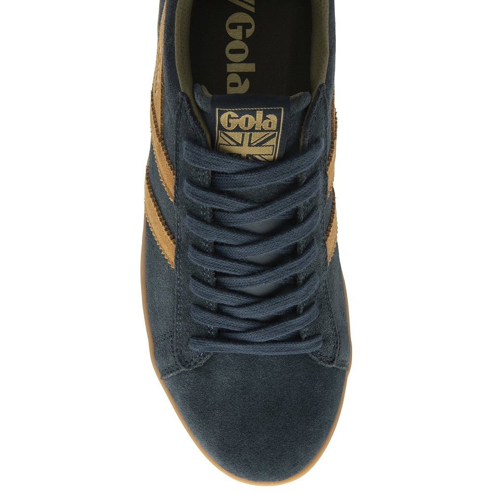 Gola Equipe II Suede-Leder navyblau/braun/khakigrün Herren Sneaker