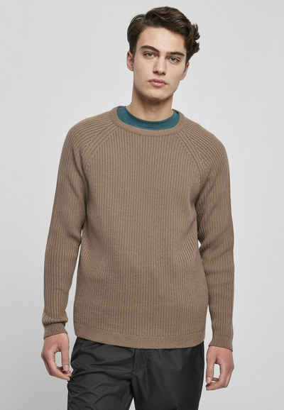 URBAN CLASSICS Sweater Herren Ribbed Raglan Sweater (1-tlg)