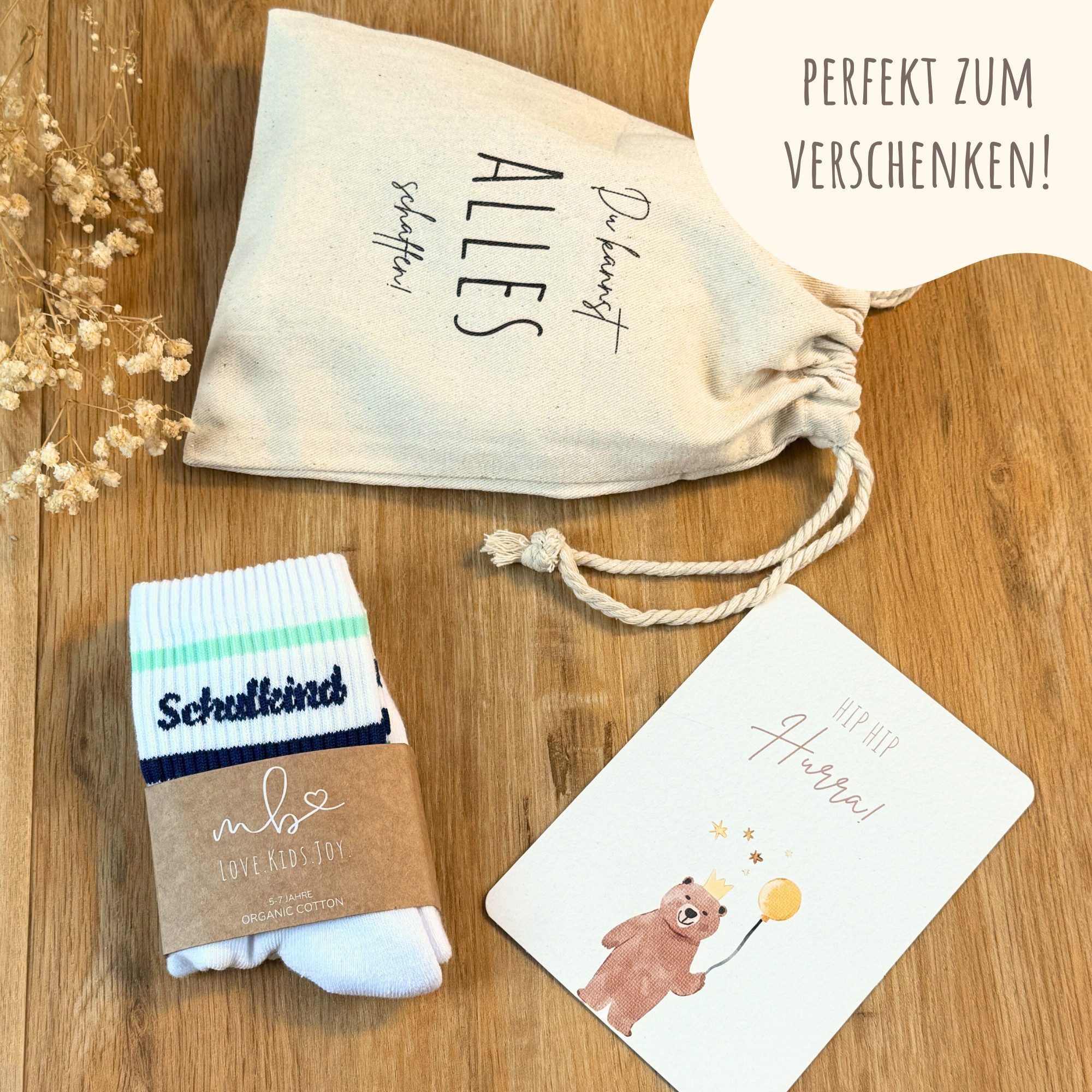 MeinBaby123® Freizeitsocken Schulkind Socken, Geschenk zur Einschulung, Geschenkidee Einschulung, Outfit Einschulung, Schulkind 2025 – Bild 2 von 5