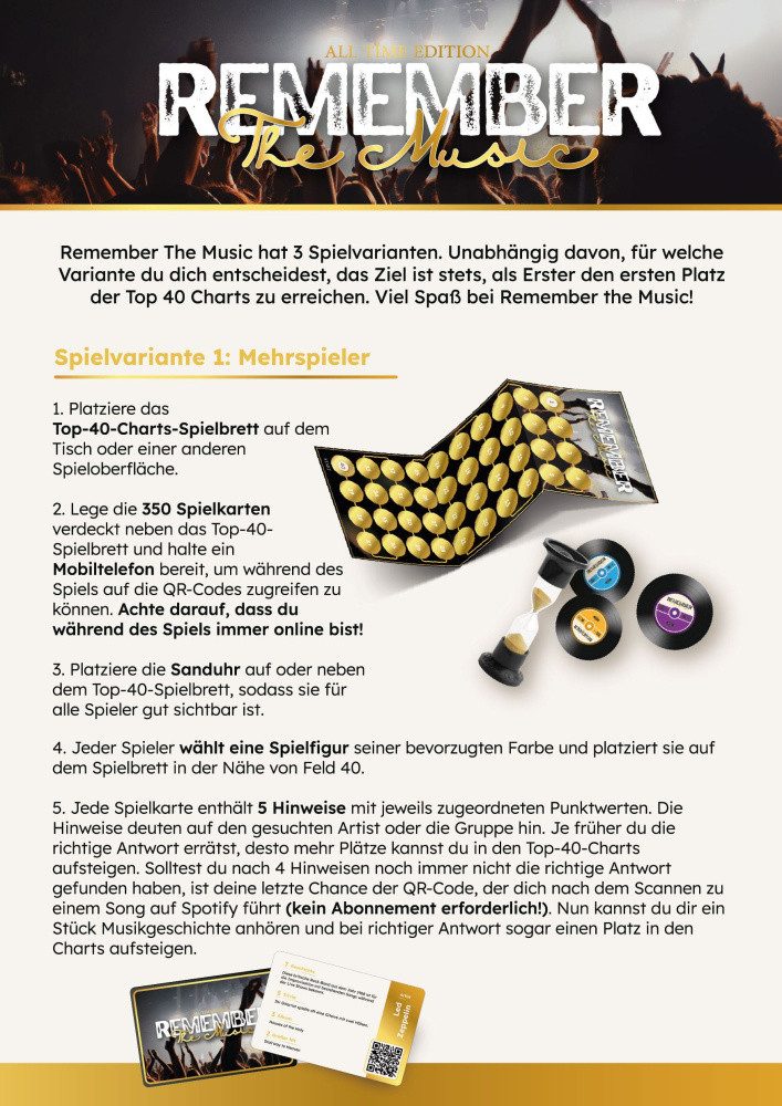 BOTI Spiel Remember The Music Brettspiel *Deutsche Version*