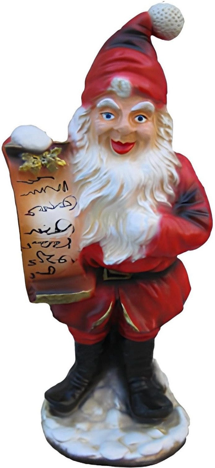 Xlmoebel Weihnachtsfigur Weihnachtsmann Figur aus Polyresin für festliche Dekoration (Einzelstück, Skulptur Z31-41cm), Hergestellt in Europa