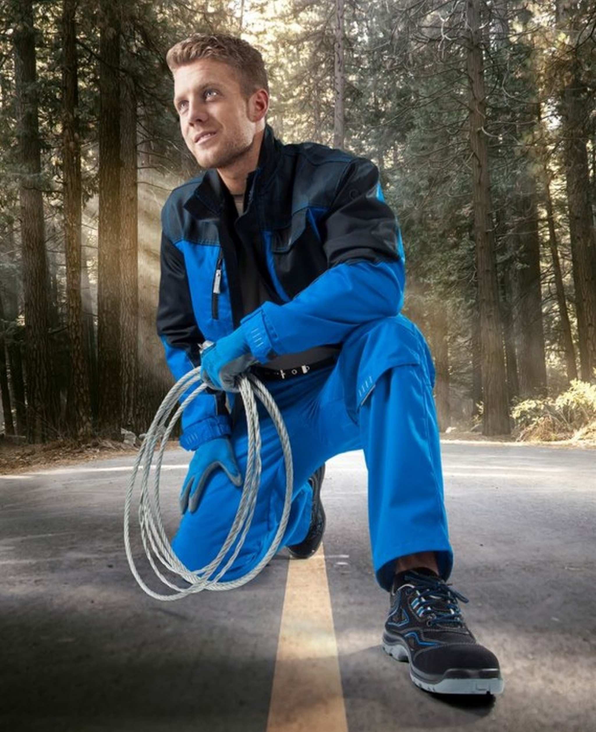 Ardon Safety Arbeitsjacke Sweatshirt 4TECH 01 - blau/schwarz