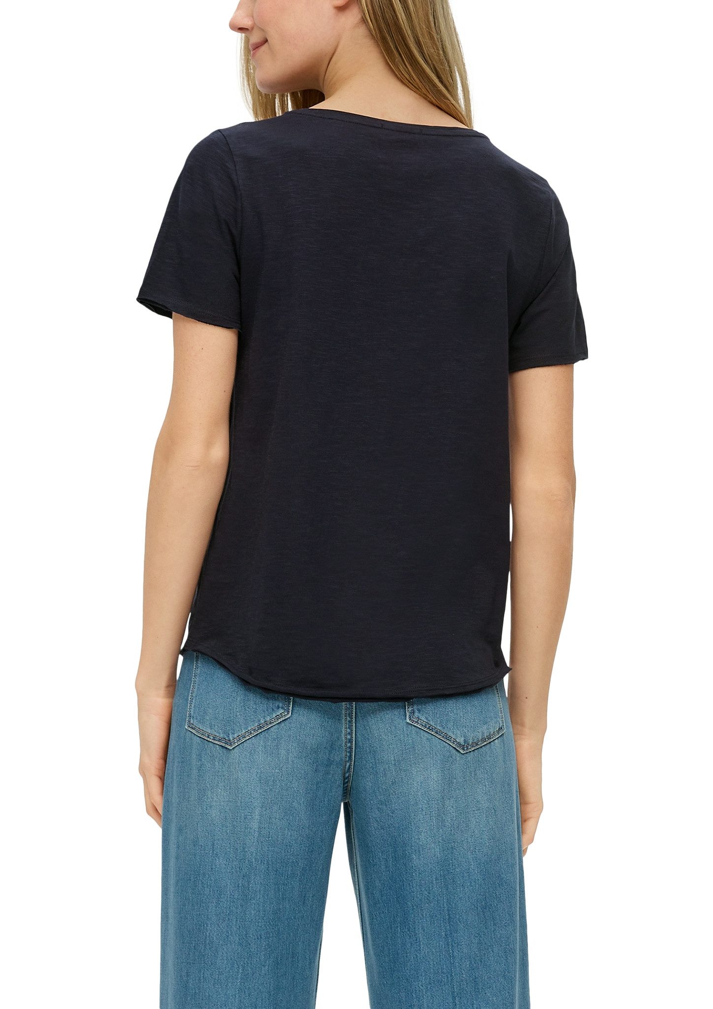 s.Oliver T-Shirt in Slub-Yarn-Optik günstig online kaufen