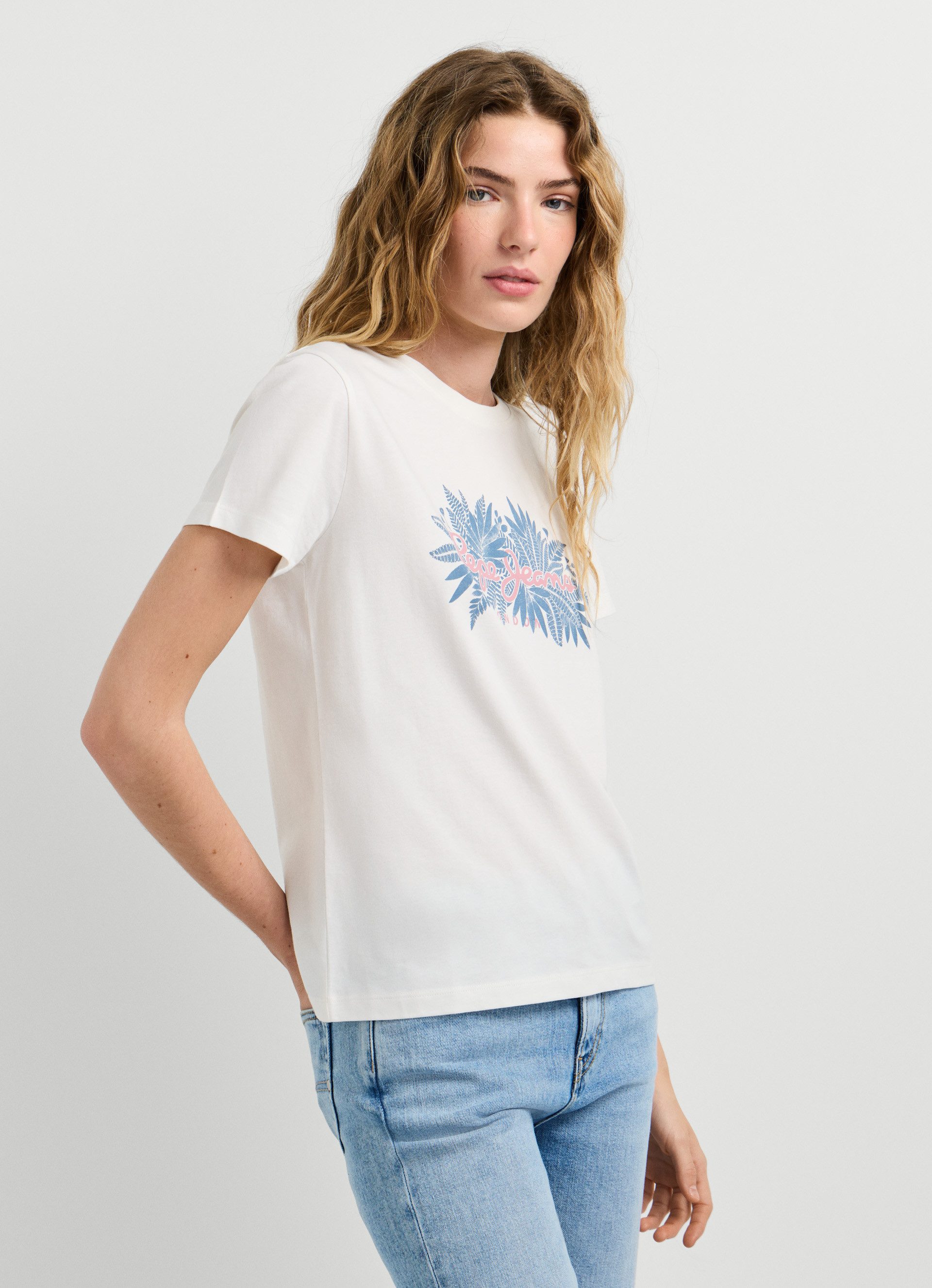 Pepe Jeans T-Shirt CRISTINA mit Druck, reine Baumwolle