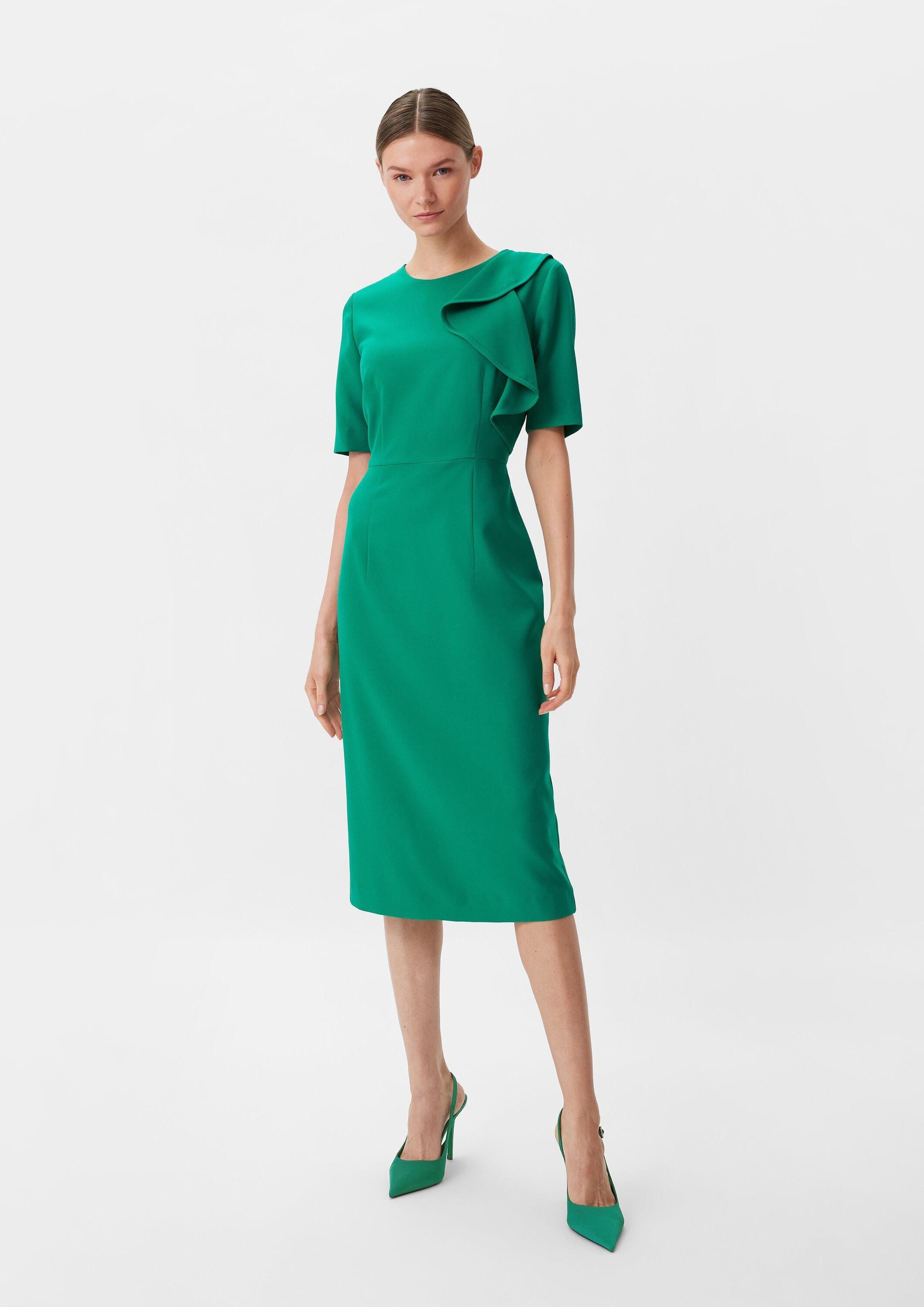 comma Minikleid Kleid Kleid mit Volant-Detail günstig online kaufen