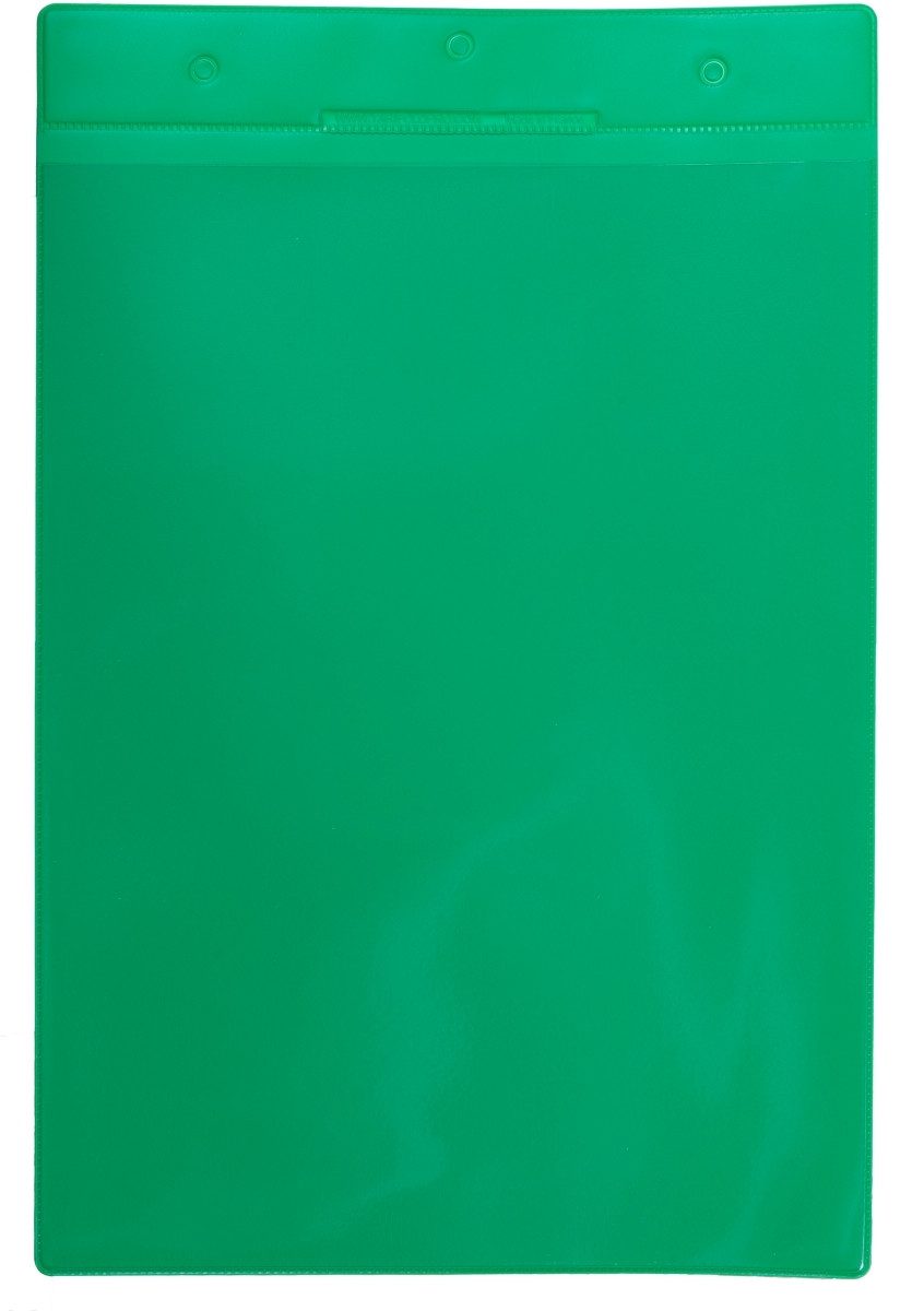Fächermappe Kennzeichnungshülle A4 grün PVC VE=10 Stück