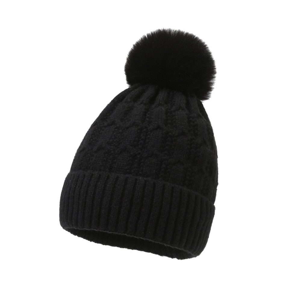 Coonoor Strickmütze Warm Wintermütze Strickmütze Beanie Damen und Herren Strickmütze mit Pompon, Bommelmütze Mütze