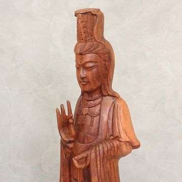 Oriental Galerie Dekofigur Guanyin Guan Yin Holz Figur Skulptur 102 cm (1 St)