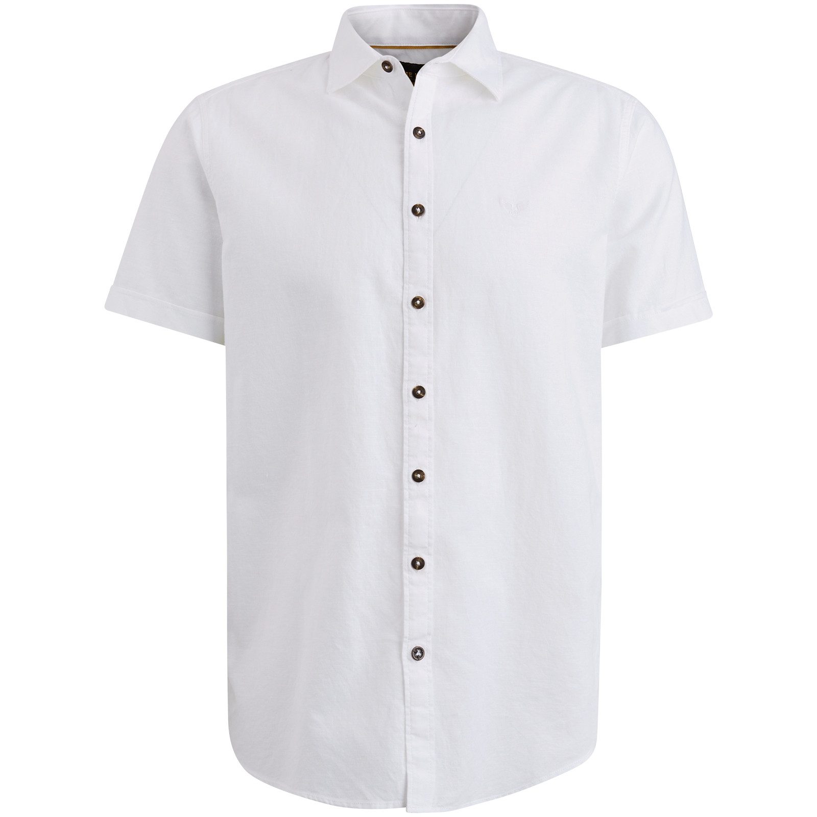 PME LEGEND Langarmhemd Short Sleeve Shirt Ctn Linen 2tone