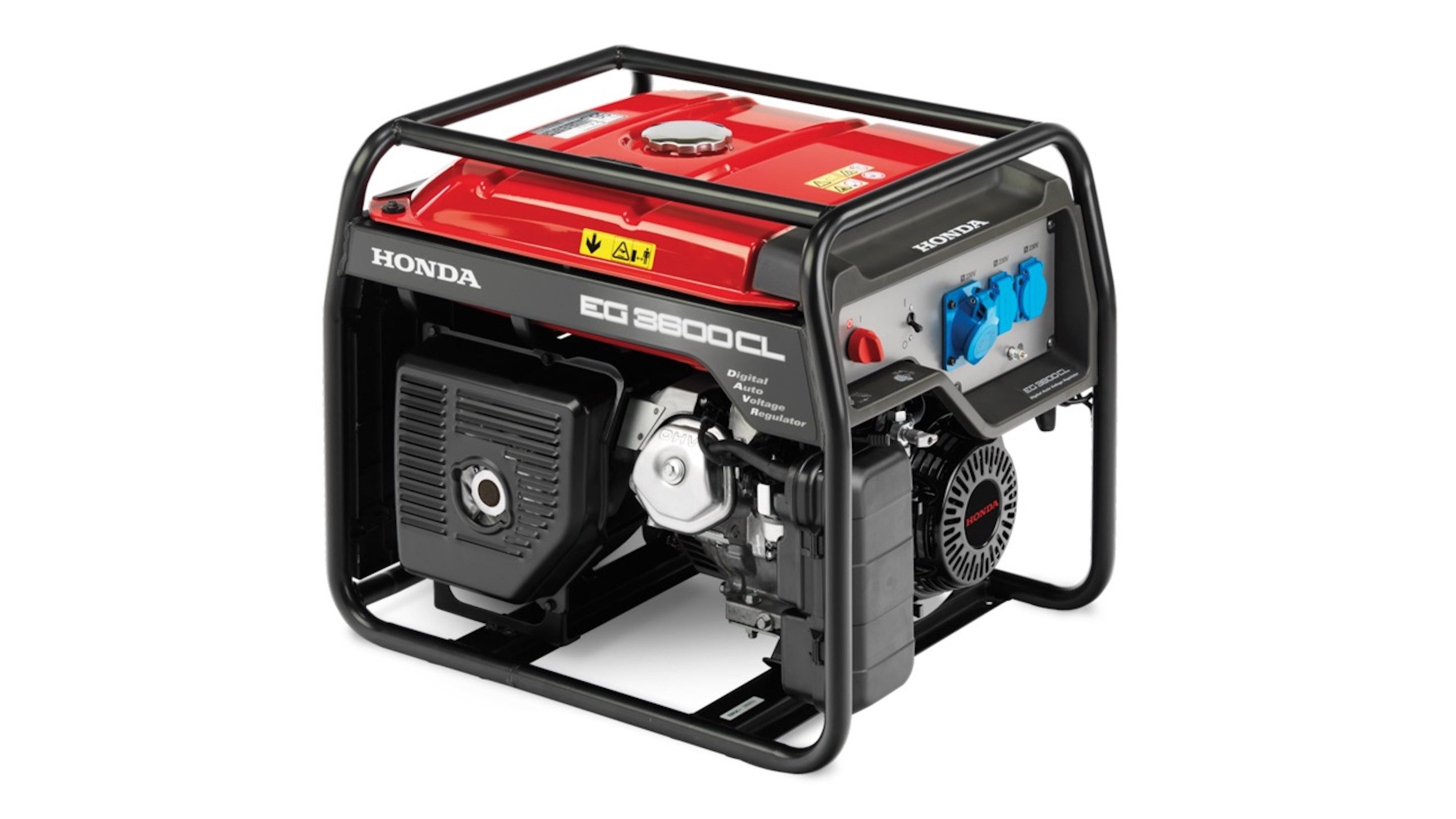 Honda Stromgenerator Honda Stromerzeuger EG 3600CL 1x CEE + 1x Schuko, 3.6 in kW, (Einzelgerät, 1-tlg., Rahmen-Stromerzeuger), Digital-AVR, Tankanzeige, Ölmangelschalter