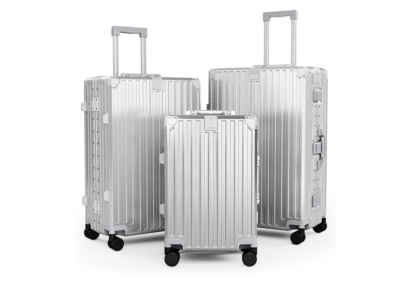 ALPHA CAMP Koffer Hartschalenkoffer (20, 24, 28 Inch) Reisekoffer mit Rollen, Polycarbonat Handgepäck Luggage mit TSA Schloss & Aluminium Rahmen