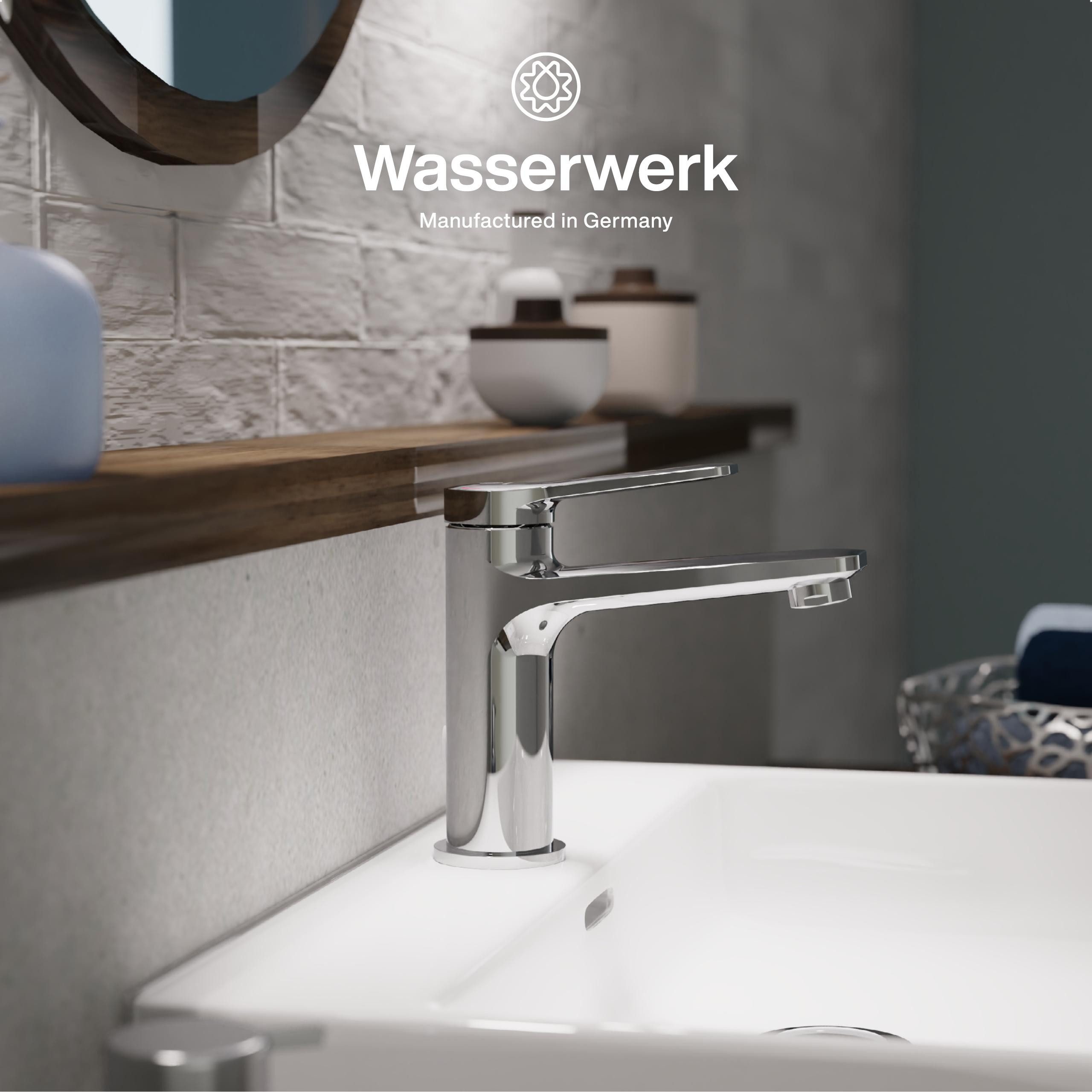 WASSERWERK Waschtischarmatur WT 12 inkl. Popup, wassersparend