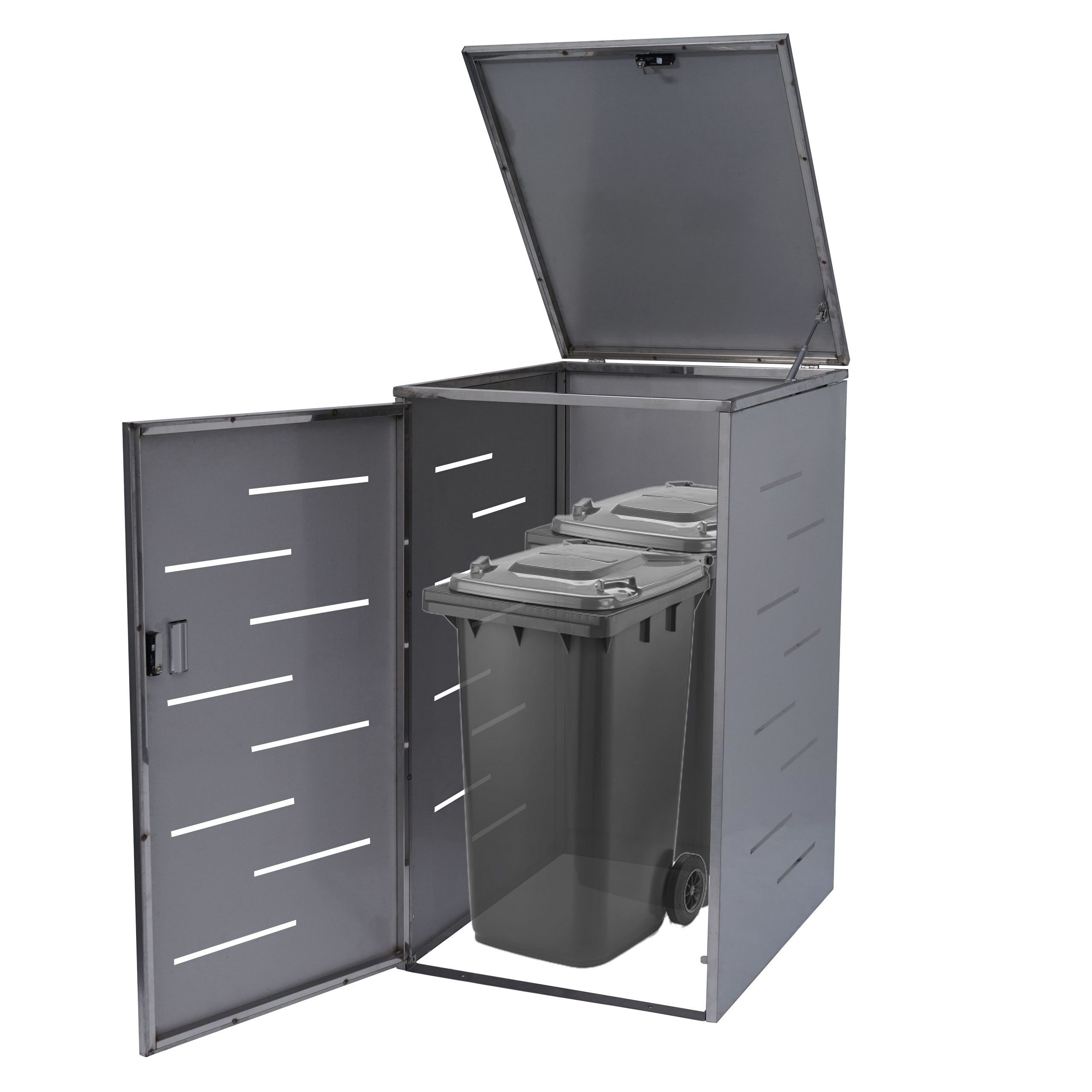 MCW Mülltrennsystem MCW-E83-XL, Erweiterbar, Abschließbar, Luftzirkulation durch Belüftungsschlitze