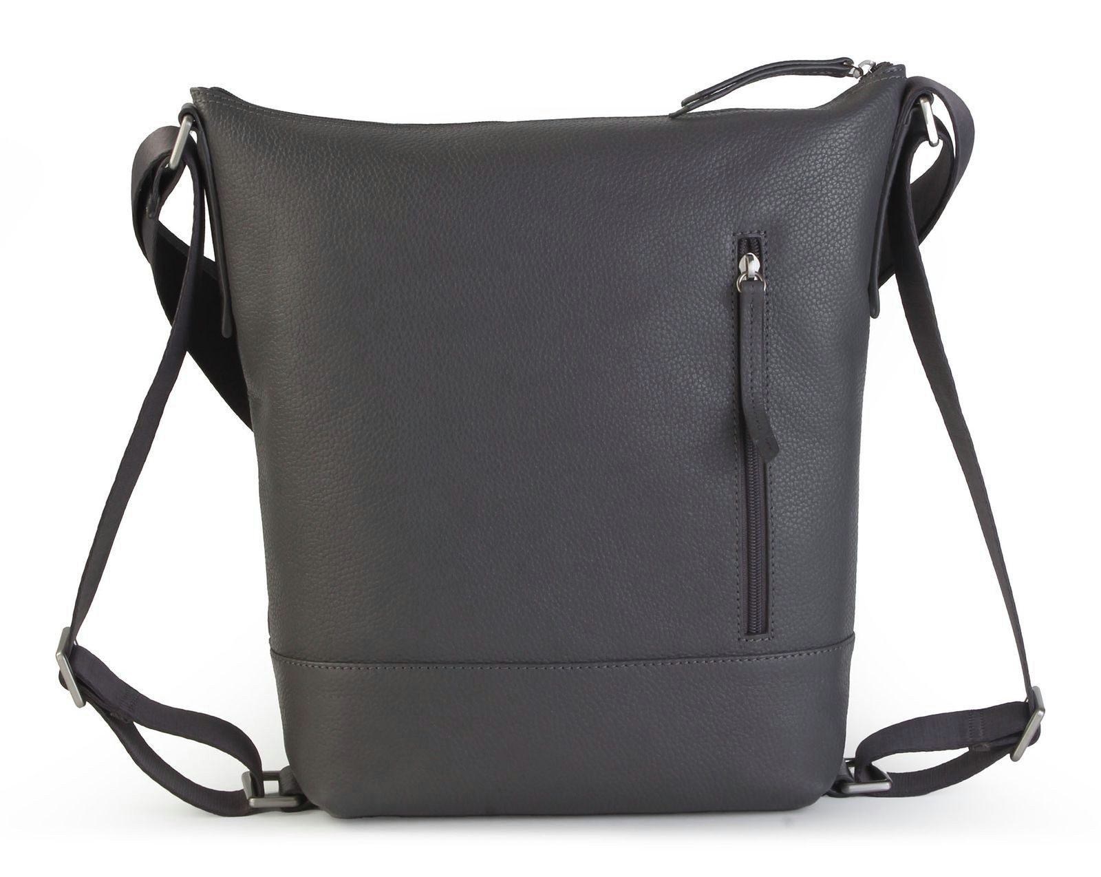 Jost Schultertasche 2-Way Bag, aus echtem Rindsleder