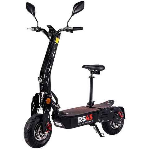 eFlux E-Scooter RS45 Elektro Roller mit Straßenzulassung klappbar, 2000,00 W, 45 km/h, (1 tlg), Scooter - bis 50 km Reichweite - Lithium-Ionen Akku - Allrad