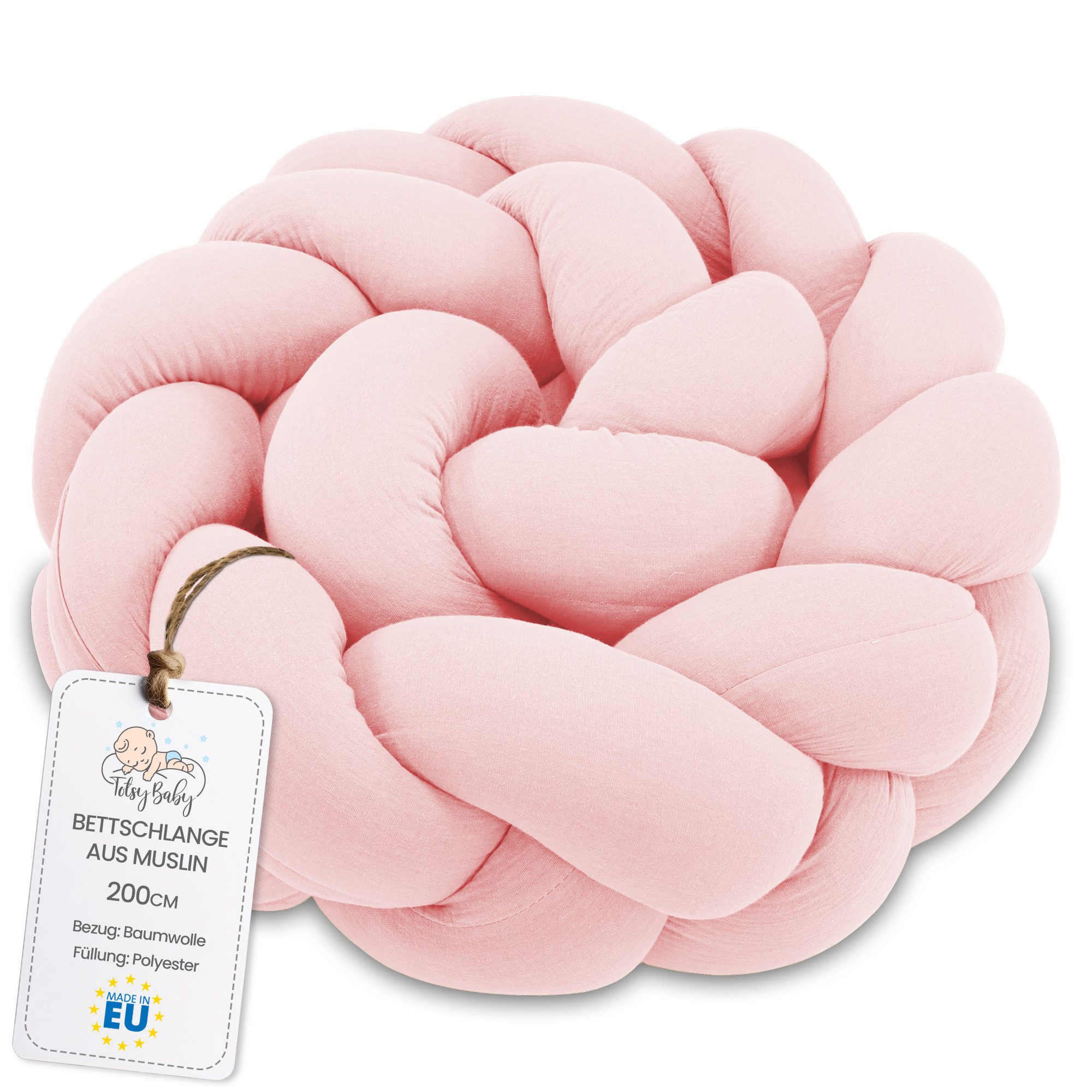 Totsy Baby Bettnestchen Bettnestchen - Bettschlange - Bettumrandung fürs Babybett