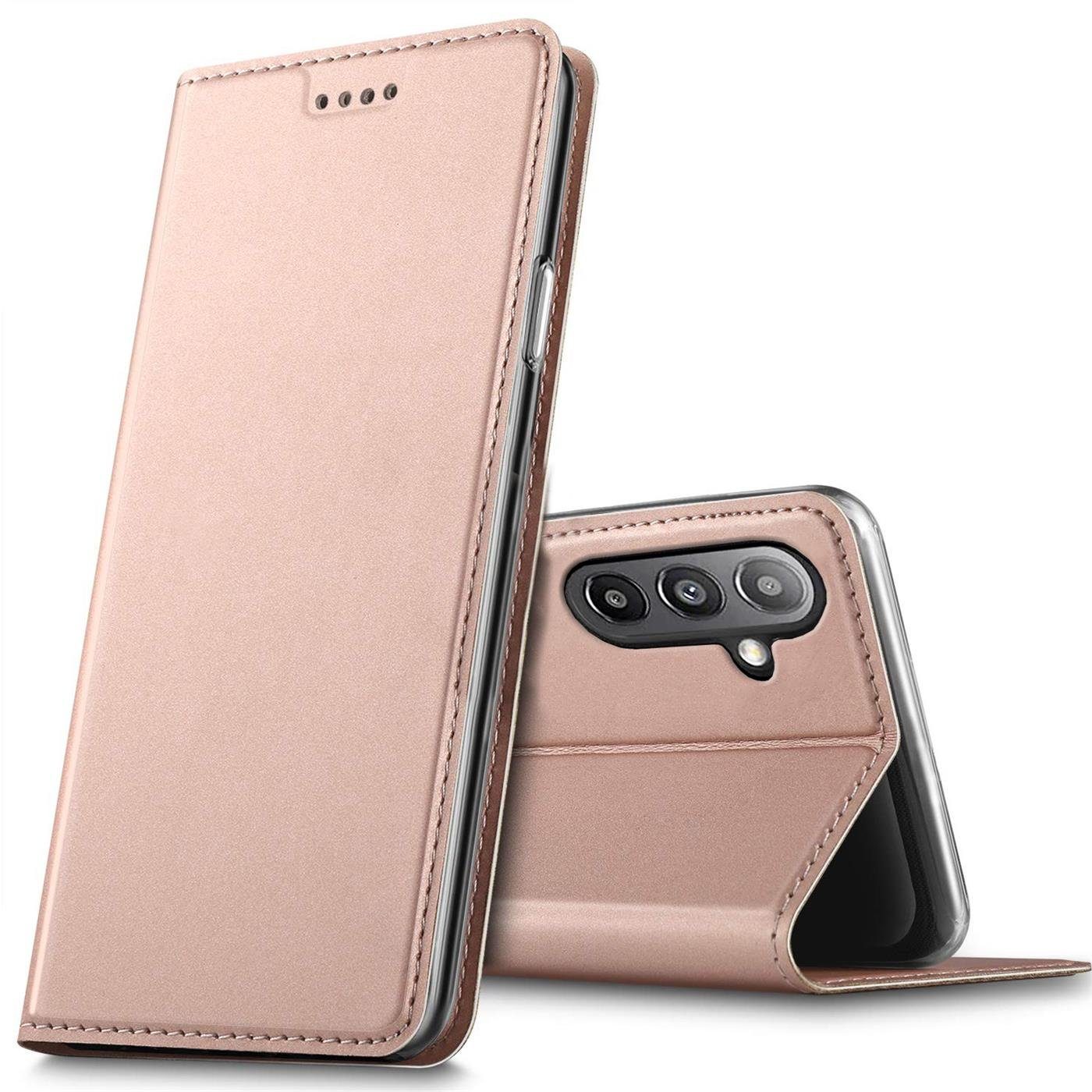 CoolGadget Handyhülle Magnet Case Handy Tasche für Samsung Galaxy A13 5G, Samsung A04s 6,5 Zoll, Hülle Klapphülle Ultra Slim Flip Cover Samsung A13 5G A04s Schutzhülle