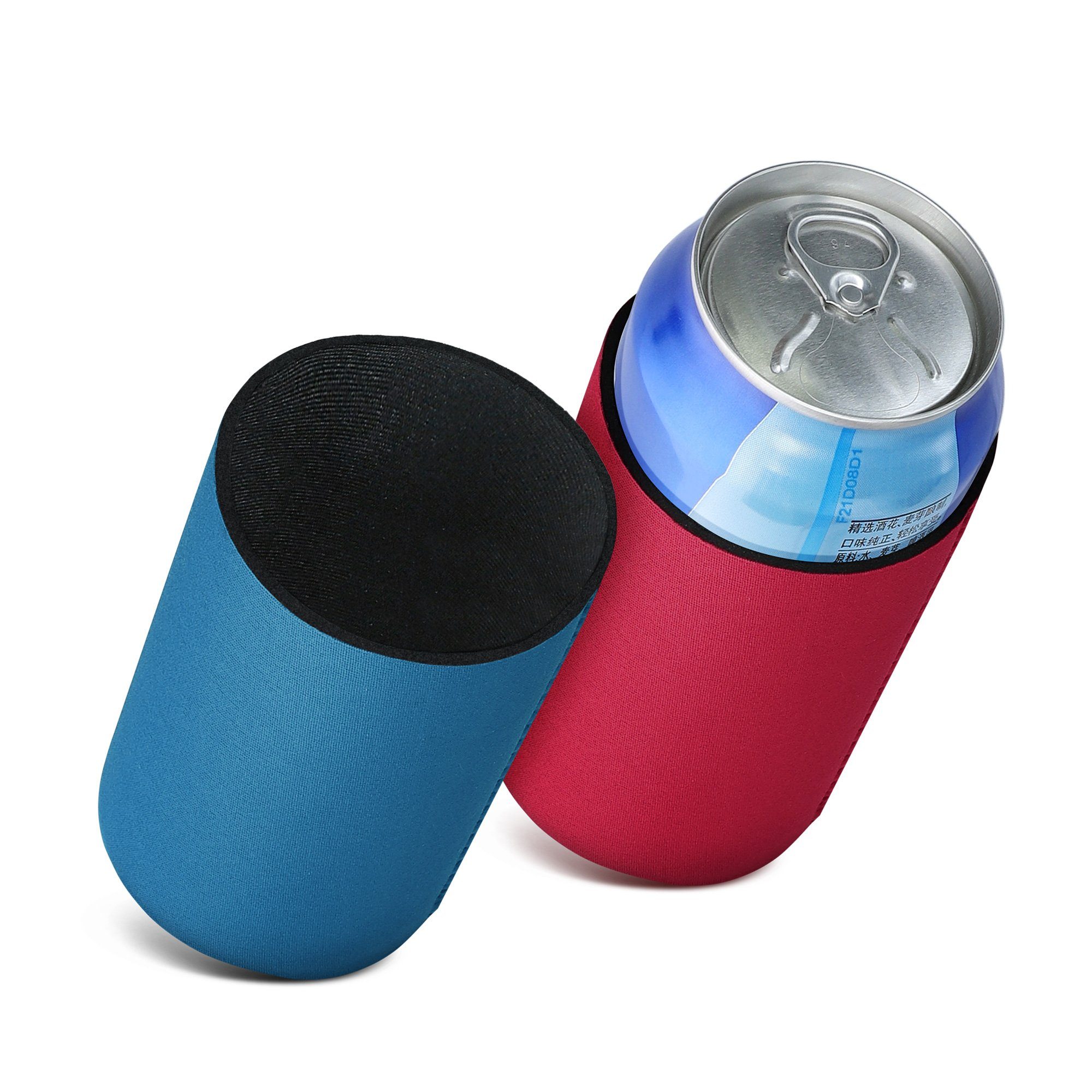 kwmobile Outdoor-Flaschenkühler 2x 500ml Can Dosenkühler, für Bierdosen und andere Getränkedosen -