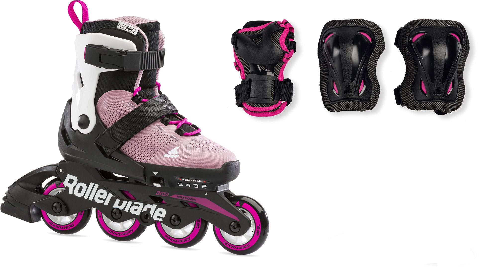 Inlineskates ROLLERBLADE MICROBLADE COMBO Inline Skate pink/white